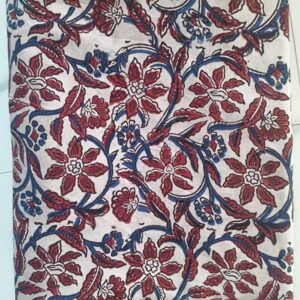 Vintage Style Hand Block Printed Cotton Dress Material
